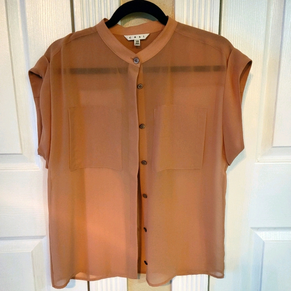Sheer nude-ish tan top